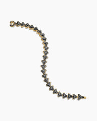 Armory® Link Bracelet in 18K Yellow Gold with Black Diamonds, 9.5mm