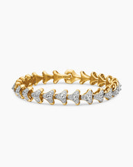 Armory® Link Bracelet in 18K Yellow Gold with Diamonds, 9.5mm