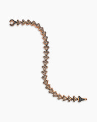 Armory® Link Bracelet in 18K Rose Gold with Cognac Diamonds, 9.5mm