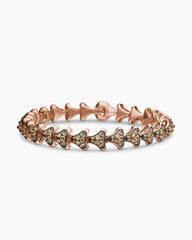 Armory® Link Bracelet in 18K Rose Gold with Cognac Diamonds, 9.5mm