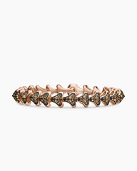 Armory® Link Bracelet in 18K Rose Gold with Cognac Diamonds, 9.5mm