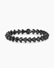 Armory® Link Bracelet in Black Titanium with Black Diamonds, 9.5mm
