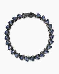 Armory® Link Bracelet in Black Titanium with Sapphires, 9.5mm