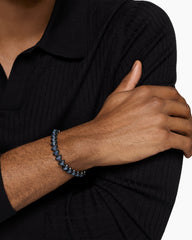 Armory® Link Bracelet in Black Titanium with Sapphires, 9.5mm
