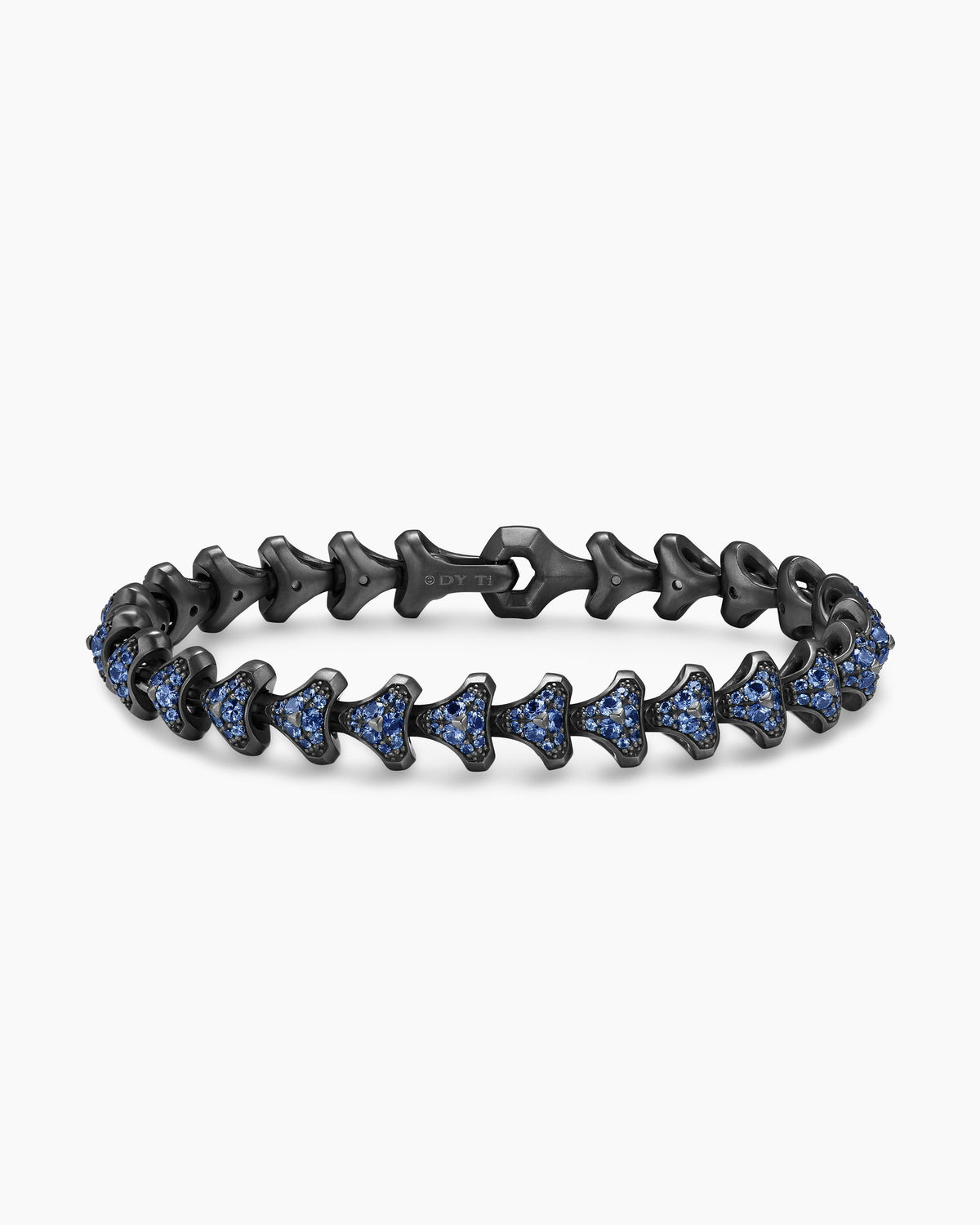 Armory® Link Bracelet in Black Titanium with Sapphires, 9.5mm