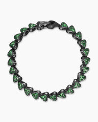 Armory® Link Bracelet in Black Titanium with Tsavorites, 9.5mm