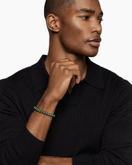 Armory® Link Bracelet in Black Titanium with Tsavorites, 9.5mm