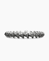 Armory® Link Bracelet in Sterling Silver with Black Diamonds, 9.5mm