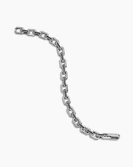 Streamline® Heirloom Chain Link Bracelet in Sterling Silver with Pavé Black Diamonds, 7.5mm