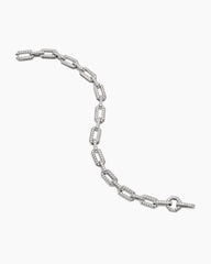 Pavé Chain Bracelet in 18K White Gold with Diamonds, 7mm