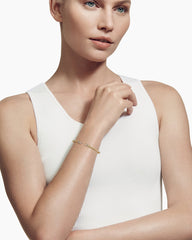 Petite Helena Cablespira® Bracelet in 18K Yellow Gold with Tanzanite and Diamonds, 3mm