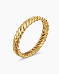 Sculpted Cable Bracelet in 18K Yellow Gold, 10mm