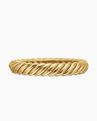 Sculpted Cable Bracelet in 18K Yellow Gold, 10mm
