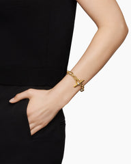 Lexington Chain Bracelet in 18K Yellow Gold with Diamonds, 9.8mm