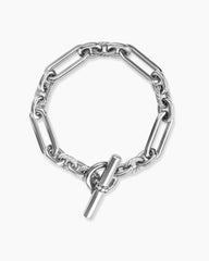 Lexington Chain Bracelet in Sterling Silver with Diamonds, 9.8mm