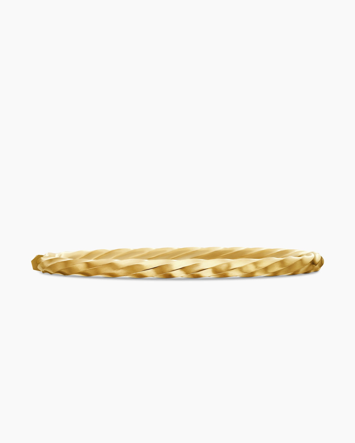 Cable Edge® Bangle Bracelet in 18K Yellow Gold, 4mm