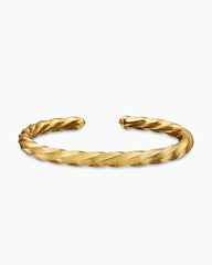 Cable Edge® Cuff Bracelet in 18K Yellow Gold, 5.5mm