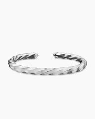 Cable Edge® Cuff Bracelet in Sterling Silver, 5.5mm