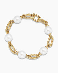 DY Madison® Pearl Chain Bracelet in 18K Yellow Gold with Pearls, 11mm
