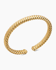 Modern Oval Cablespira® Bracelet in 18K Yellow Gold, 7mm