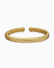 Modern Oval Cablespira® Bracelet in 18K Yellow Gold, 7mm