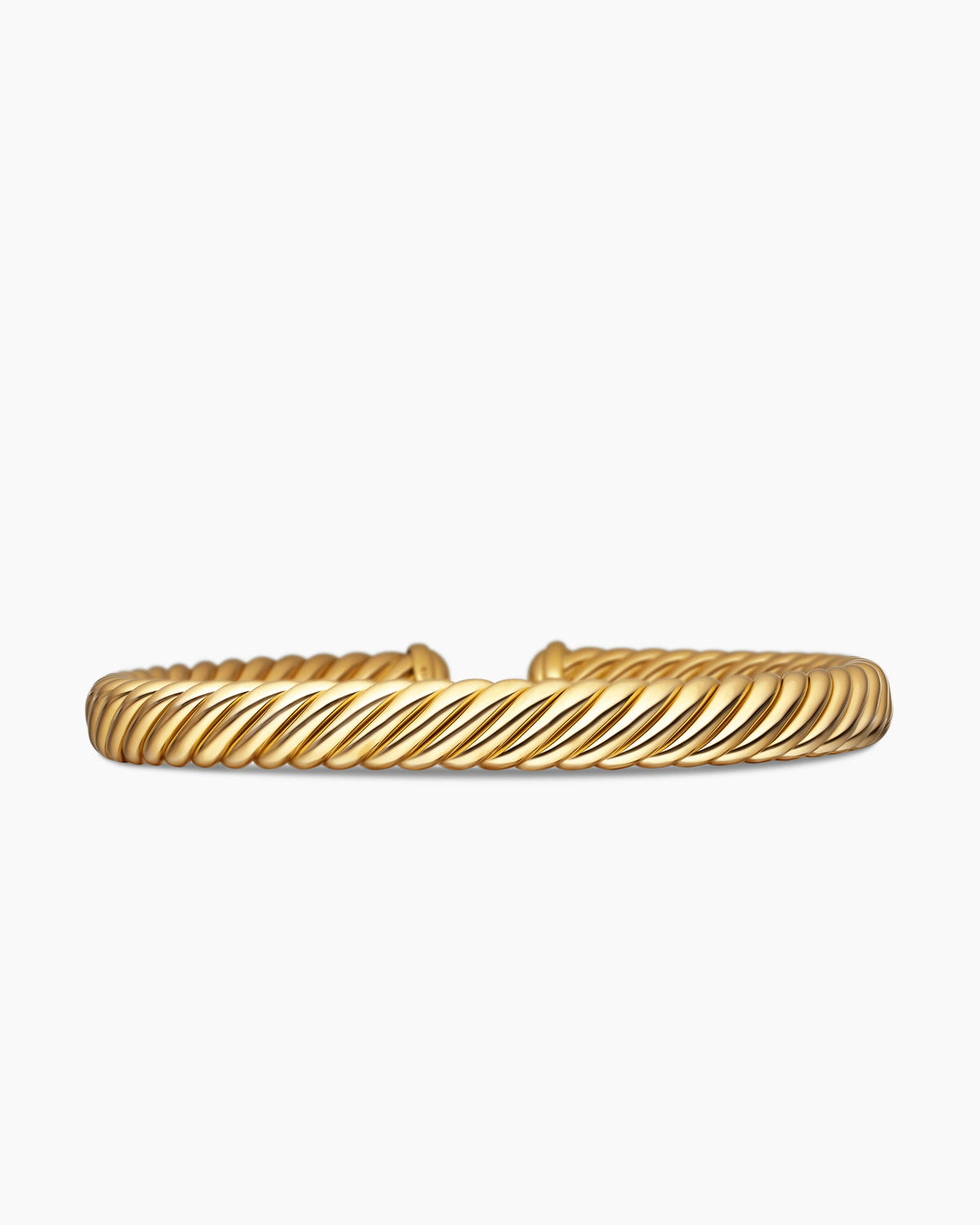 Modern Oval Cablespira® Bracelet in 18K Yellow Gold, 7mm