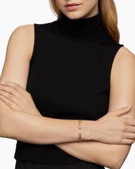 Renaissance® Oval Cablespira Bracelet in 18K Yellow Gold with Diamonds, 4.5mm