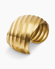 Cable Edge® Cuff Bracelet in 18K Yellow Gold, 40mm