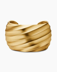 Cable Edge® Cuff Bracelet in 18K Yellow Gold, 40mm