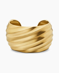 Cable Edge® Cuff Bracelet in 18K Yellow Gold, 40mm