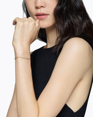 Petite Pavé Bar Bracelet in 18K Yellow Gold with Diamonds, 1.7mm