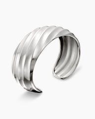 Cable Edge® Cuff Bracelet in Sterling Silver, 24mm
