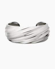 Cable Edge® Cuff Bracelet in Sterling Silver, 24mm
