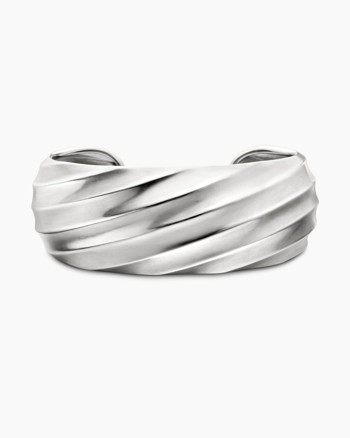Cable Edge® Cuff Bracelet in Sterling Silver, 24mm