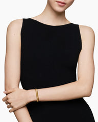 Sculpted Cable Bracelet in 18K Yellow Gold, 8.5mm