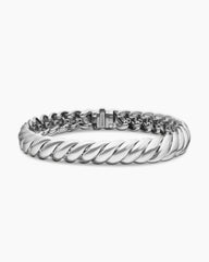 Sculpted Cable Bracelet in Sterling Silver, 8.5mm