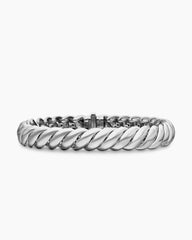Sculpted Cable Bracelet in Sterling Silver, 8.5mm