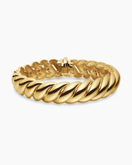 Sculpted Cable Bracelet in 18K Yellow Gold, 14mm