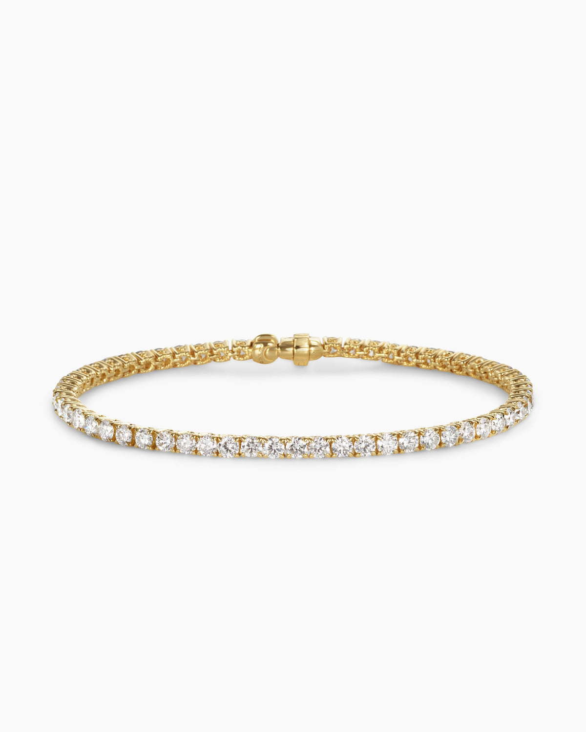 Tennis Bracelet in 18K Yellow Gold with Diamonds, 3mm