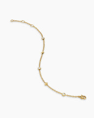 Petite Modern Renaissance® Station Bracelet in 18K Yellow Gold with Diamonds, 4.6mm