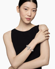 DY Mercer® Chain Bracelet in Sterling Silver with Diamonds, 20mm