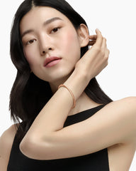 Sculpted Cable Bangle Bracelet in 18K Rose Gold, 4.6mm