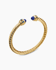 Renaissance® Cablespira Bracelet in 18K Yellow Gold with Lapis and Hampton Blue Topaz, 5mm