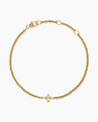 Micro Chatelaine® Chain Bracelet in 18K Yellow Gold with Champagne Citrine, 4mm