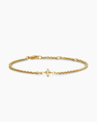 Micro Chatelaine® Chain Bracelet in 18K Yellow Gold with Champagne Citrine, 4mm