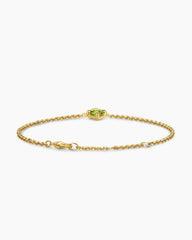 Micro Chatelaine® Chain Bracelet in 18K Yellow Gold with Peridot, 4mm