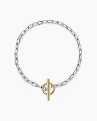 DY Madison® Toggle Chain Bracelet in Sterling Silver with 18K Yellow Gold, 3mm