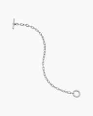DY Madison® Pavé Toggle Chain Bracelet in Sterling Silver with Diamonds, 3mm