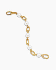 DY Madison® Pearl Chain Bracelet in 18K Yellow Gold with Pearls, 11mm