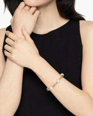 DY Madison® Pearl Chain Bracelet in 18K Yellow Gold with Pearls, 11mm